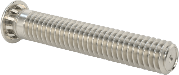 Pres Geçmeli Saplamalar, Paslanmaz Çelik, M2.5 x 0.45 mm Boyut, 15 mm Uzunluk, PEM® Fhs-M2.5-15 — M2.5 × 0.45 mm, 15 mm, 18-8 Paslanmaz Ç…