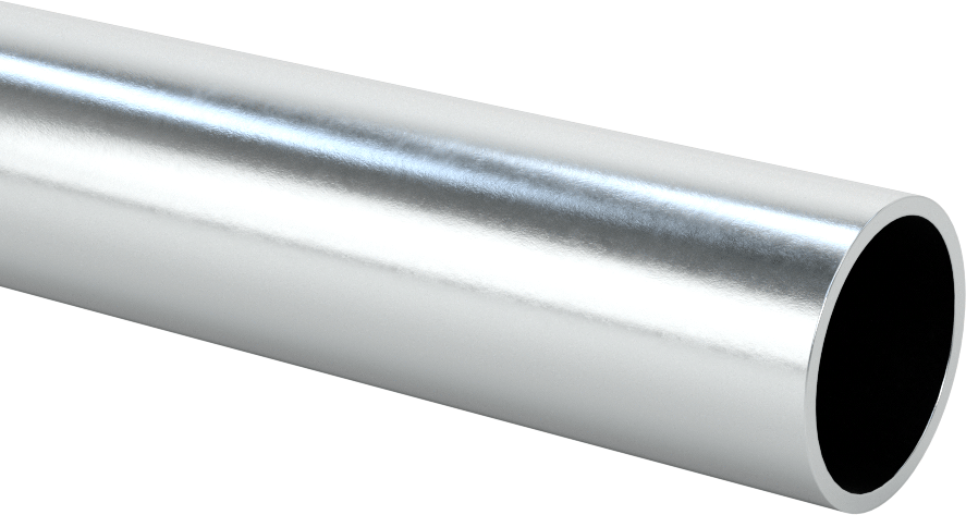 Çinko Kaplı Çelik Kelepçeli Çerçeve Rayı, 1.08" Dış Çap — 1.08", 28 mm, Çelik, Ray