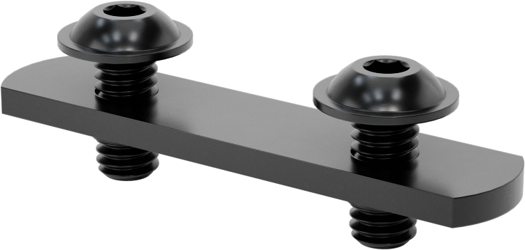 T-Yivli Çerçeve, Uç Beslemeli Çift Somun ve Flanşlı Başlık, 1.5" Yüksekliğinde Ray için — Çift, 1 1⁄2", 3", 4 1⁄2", 5⁄16"-18