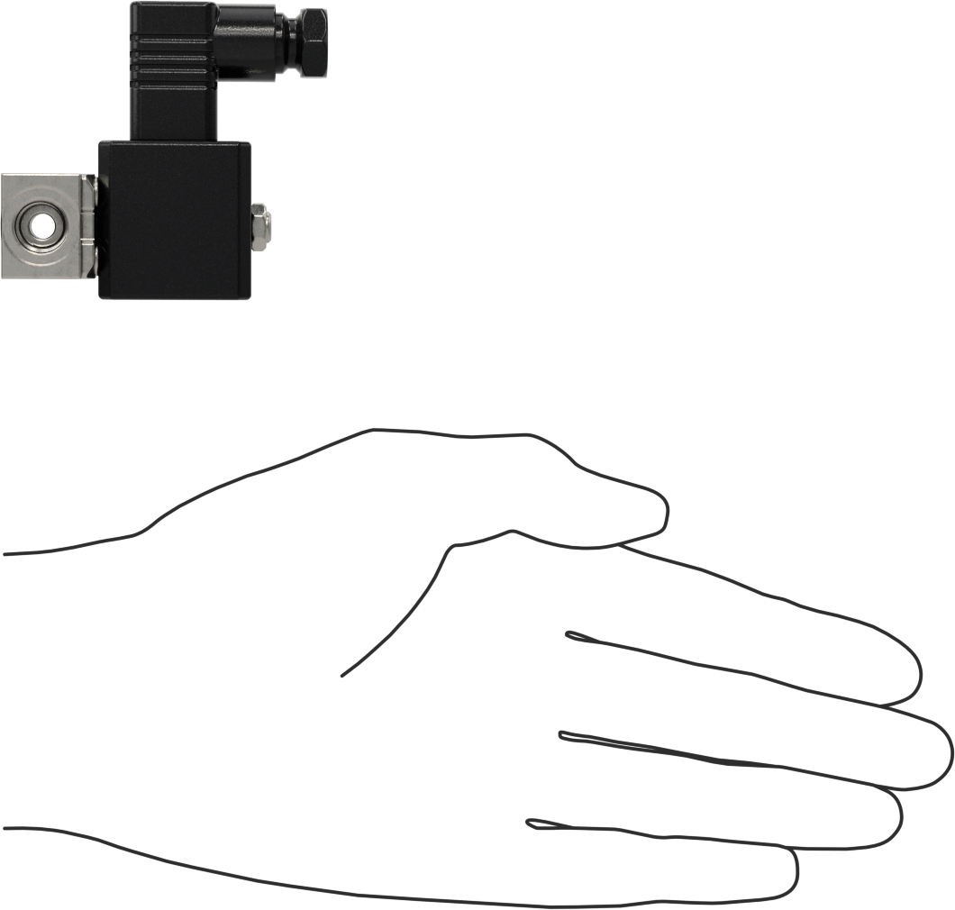 Soğutma Suyu için Kompakt Solenoid Açma/Kapama Valfi, 1/8 NPT Dişi, DIN Bağlantılı Pirinç Gövde, 24V AC, 0.07 Cv