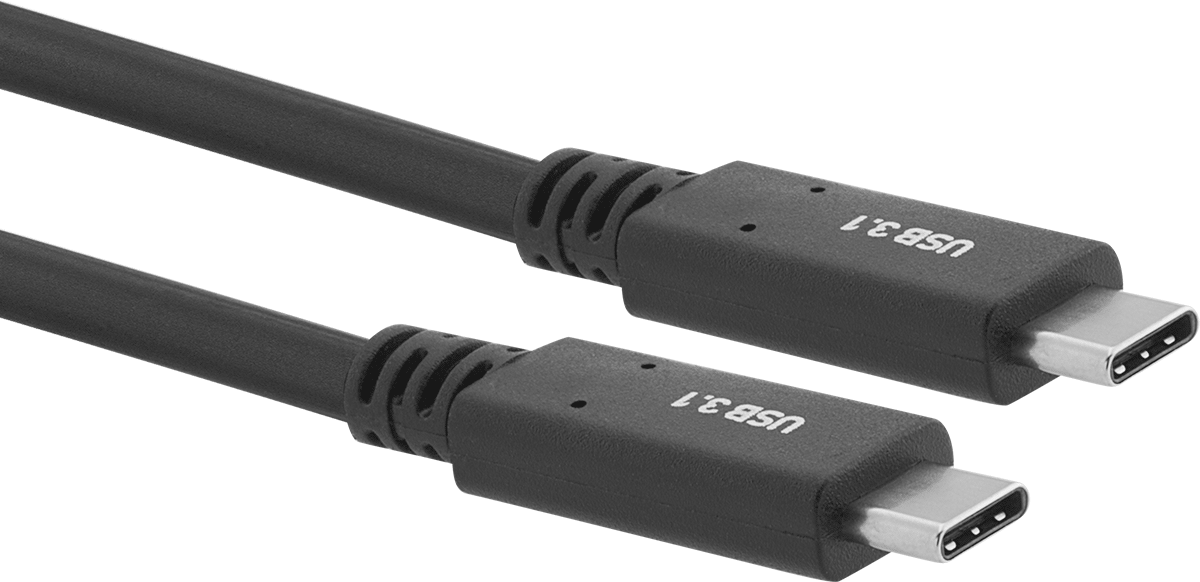 USB Kablosu, Standart 3.1 Gen 2, C Fiş x C Fiş, Çift Korumalı, 3' Uzunluk — 3 ft., 3.1 Gen 2, Çift Korumalı