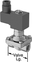 Pirinç Gövde Solenoid Açma/Kapama Vanası, Normalde Açık