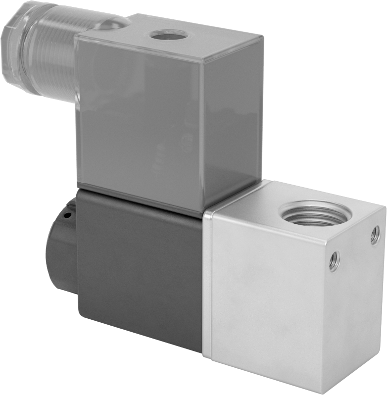 Hava Yön Kontrol Vanası, Tek Solenoid, 1/4 NPT, 0.12 Cv, 12V DC