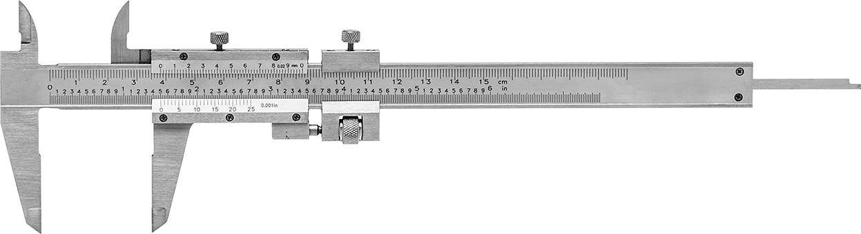 Hassas Ayarlı Vernier Kaliperler, 0" - 6" Aralık