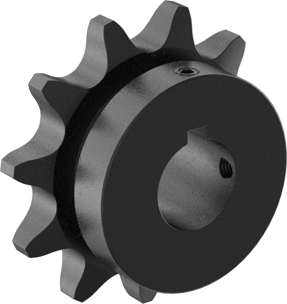Çelik Tek Sıralı Dişli, ANSI 100 Makaralı Zincir ve 1-1/2" Mil Çapı için, 11 Diş