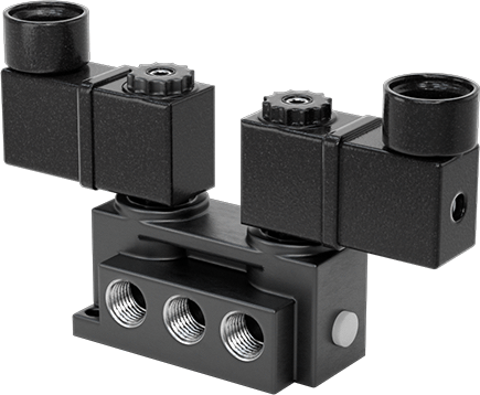 Elektrikli Hava Yön Kontrol Vanası, İki Eylemli, Çift Solenoid