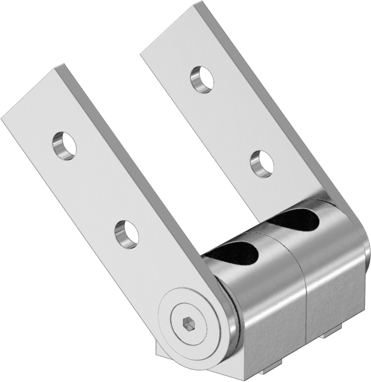 T-Yivli Çerçeve, 40 mm Çift/Dörtlü Ray için Sıralı/Dikey Pivot