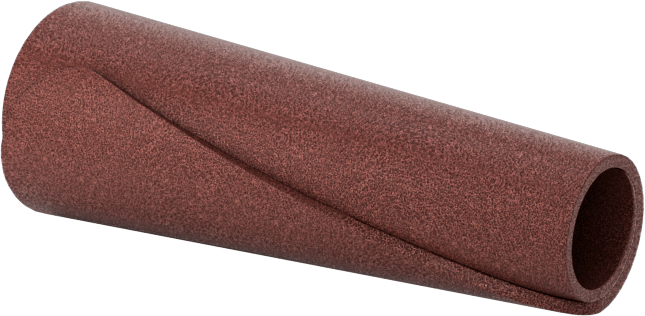 Spiral Sarımlı Konik Zımpara Rulosu, Ekstra Pürüzsüz Yüzey için, 1" Çap x 1" Uzunluk, 240 Kum — Konik, 3⁄8", 1"