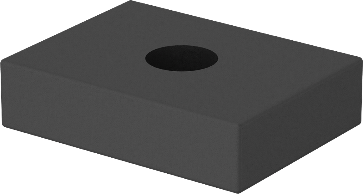 Kapalı Neodim Mıknatıs, Krom Kaplı Çelik, Çizilmez, 1/4" Kalınlık, 3/4" Genişlik, 1" Uzunluk
