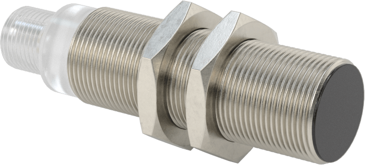 Uzun Mesafeli Metal Nesne Yakınlık Anahtarı, AC, 3 Kutuplu Mikro M12 Konektörli Gömme, 18 mm Çap