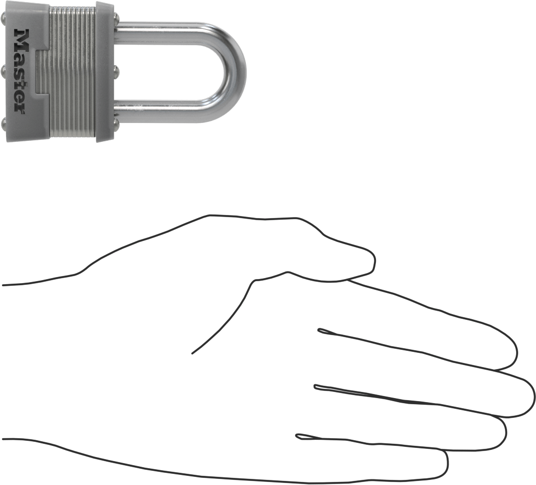 Lamine Çelik Gövdeli Asma Kilit, 1-1/2" Dikey Boşluklu, Master Lock 81 Aynı Anahtarlı