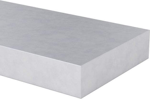 Sıkı Toleranslı Çok Amaçlı 6061 Alüminyum, Tüm Yüzeyleri Hassas Taşlanmış, 1/2" x 12" x 1/8" Kalınlık