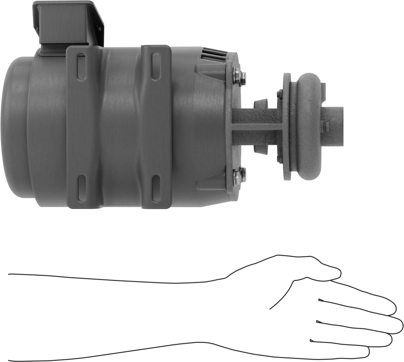 Yüksek Verimli Sirkülasyon Pompası, Su için, Soğutma Sıvıları ve Yağ, 208-240/460V AC, 3/4 hp