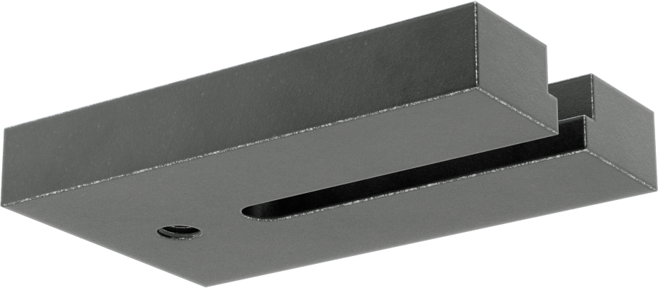 Yivli Destek Bloğu, 3/8", 9 mm Yuva Genişliği, M8 Vida Boyutu için