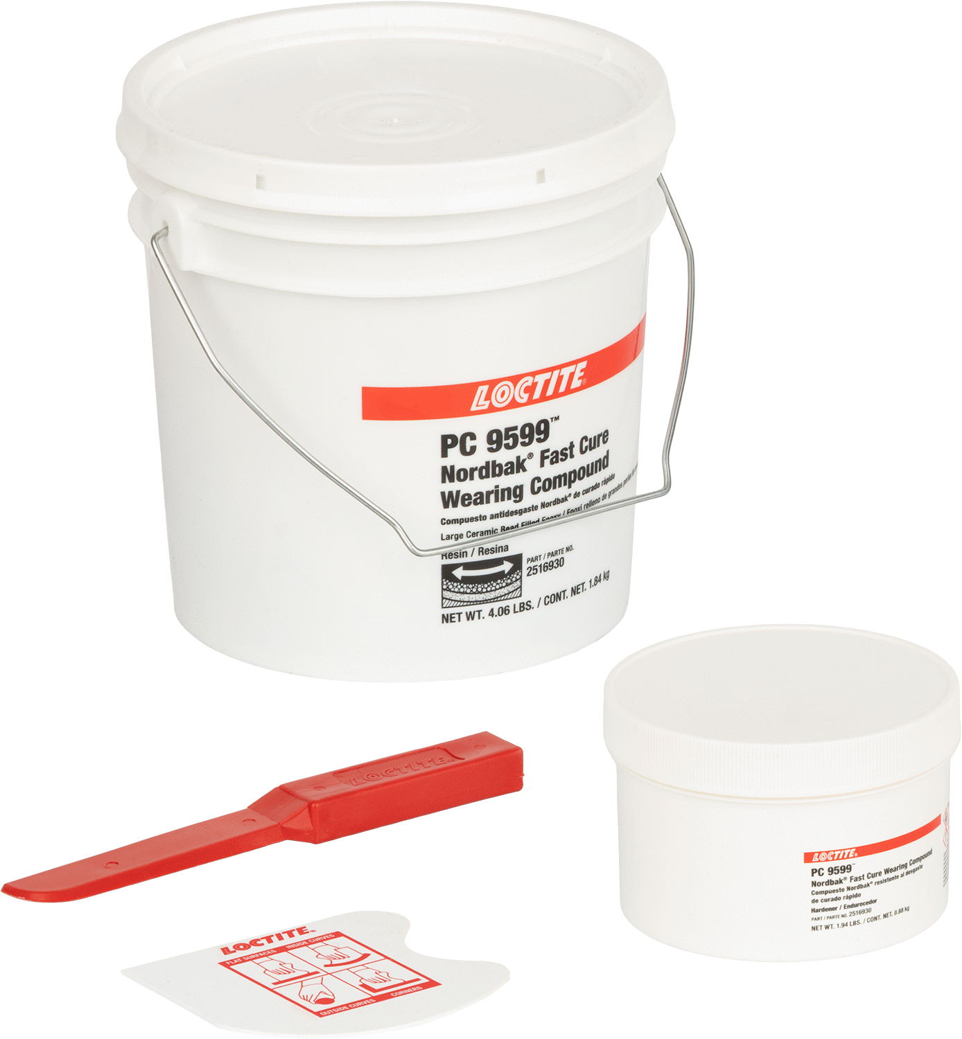 Metal İçin Büyük Parçacıklı Aşınmaya Dayanıklı Yüzey Dolgu Maddeleri, Aşınmaya Dayanıklı, Loctite® PC9599, 6 lb.