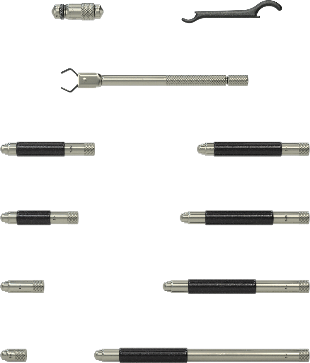 Starrett İç Delik Mikrometreleri, 1.5" ila 12" Ölçüm Aralığı