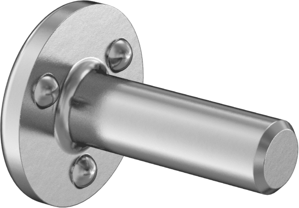 Kaynak Pimleri, Delikli Montaj, 5/32" Çap, 1/2" Uzunluk, 18-8 Paslanmaz Çelik