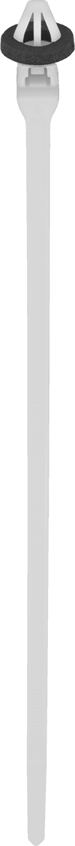 Monte Edilebilir Kablo Bağları, İtme, Naylon Plastik, 8-1/2" Uzunluk, Krem — Standart, 8 1/2", Naylon