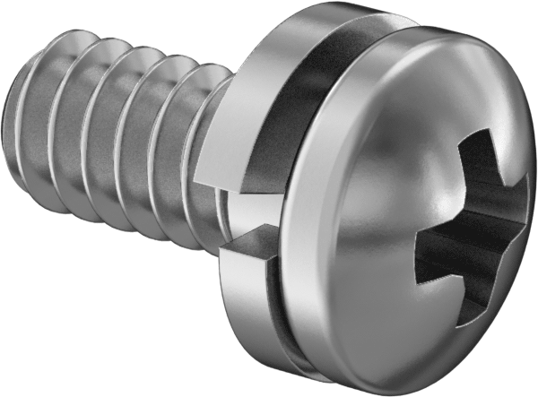 Yarık Kilit Pullu Çelik Silindir Başlı Vidalar, 4-40 Diş Boyutu, 1/4" Uzunluk