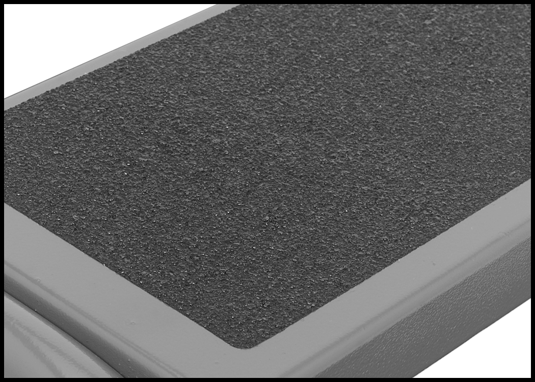 Yüksek Kararlıklı Yuvarlanan Platform Merdiveni, 2 Kademe, 1'11" Yükseklik x 22" Genişlik x 20" Derinlik Toplam