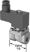 Pirinç Gövde Solenoid Açma/Kapama Vanası, Normalde Kapalı