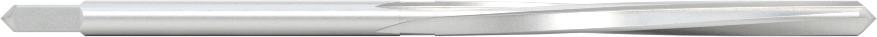 Yüksek Hızlı Çelik Rayba, Kare Şaft, Spiral Yiv, 0.1250" Rayba Çapı