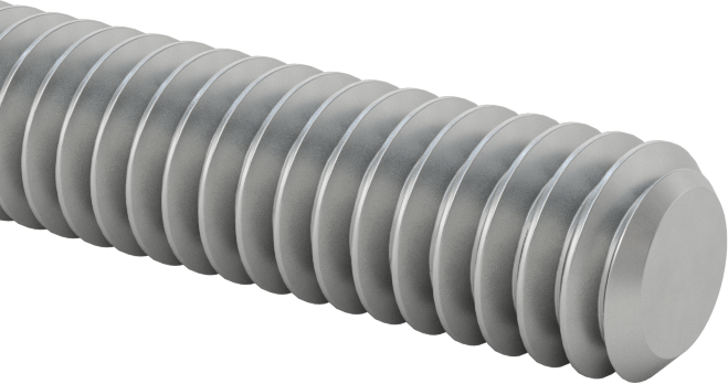 18-8 Paslanmaz Çelik Sol Gijon, 1/4"-20 Diş Boyutu, 3 Fit Uzunluk
