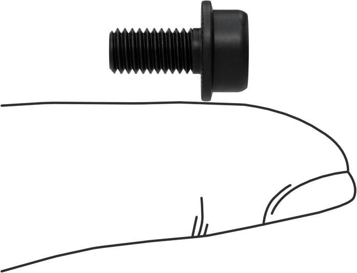 Tırtıklı Flanşlı Alyan Başlı Vida, M5 x 0.8 mm Diş, 10 mm Uzunluk