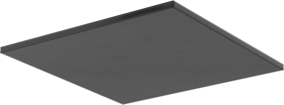 Kumaş Takviyeli Titreşim Sönümleyici Pedler, Ağır Makine için, 4" Uzunluk x 4" Genişlik x 1/8" Kalınlık