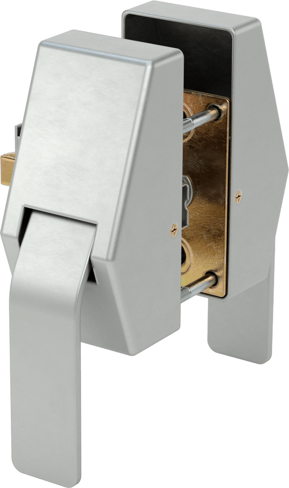 İtme/Çekme Kapı Kolu, Schlage Marka Hl6, 2-3/4" Geri Çekme Mesafesi, Paslanmaz Çelik