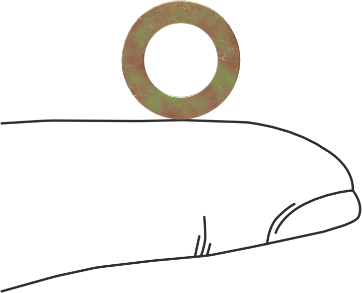 Kadmiyum Kaplama Çelik Mil. Spesifikasyonlu Pul, Düşük Sürtünme, 1/4" Vida Boyutu için, 0.5" Dış Çap, MS27183-54