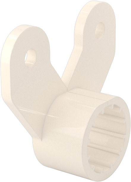 Plastik Genişletme Yönlendirme Kelepçesi, 5/8" İç Çap, 1-11/16" Uzunluk