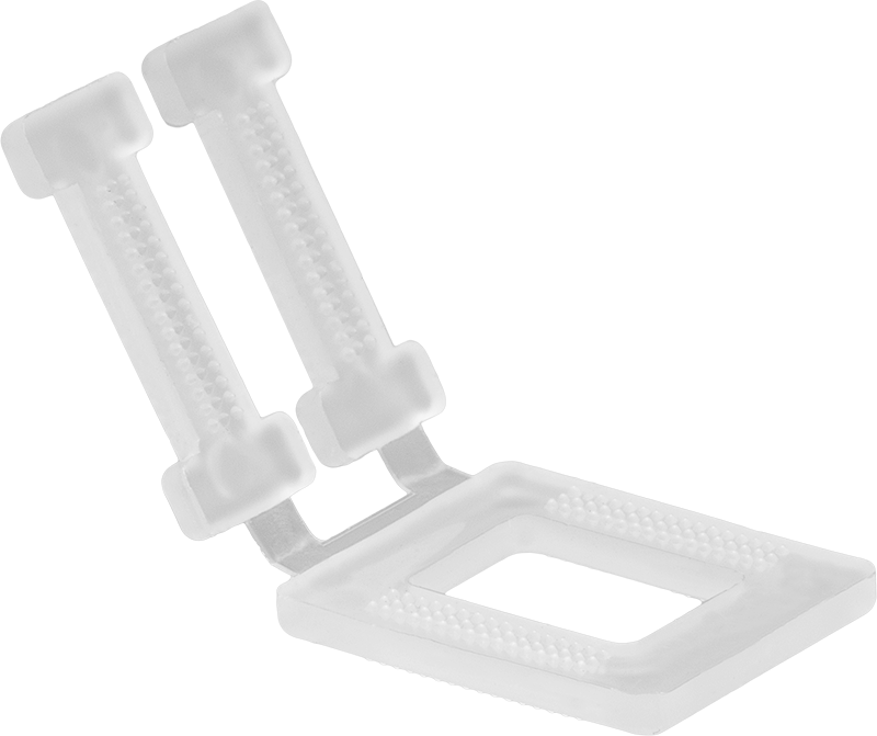 Plastik Çemberleme için Tokalar, Düşük Gerilim, Plastik, 1/2" ve 5/8" Genişlikte Çemberleme için — Yapıştırılmış Polyester Çember, Yapışt…