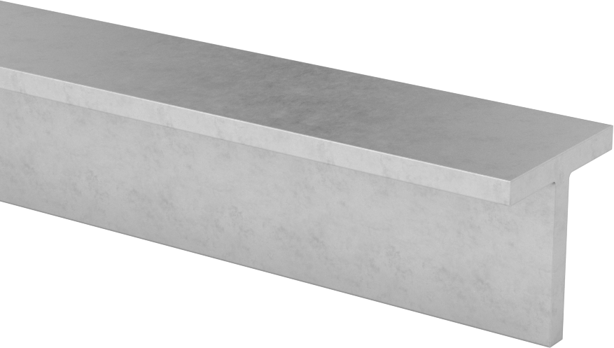 Çok Amaçlı 304 Paslanmaz Çelik T Çubuk, 1/8" Duvar Kalınlığı, 1" x 1" Dış Çap