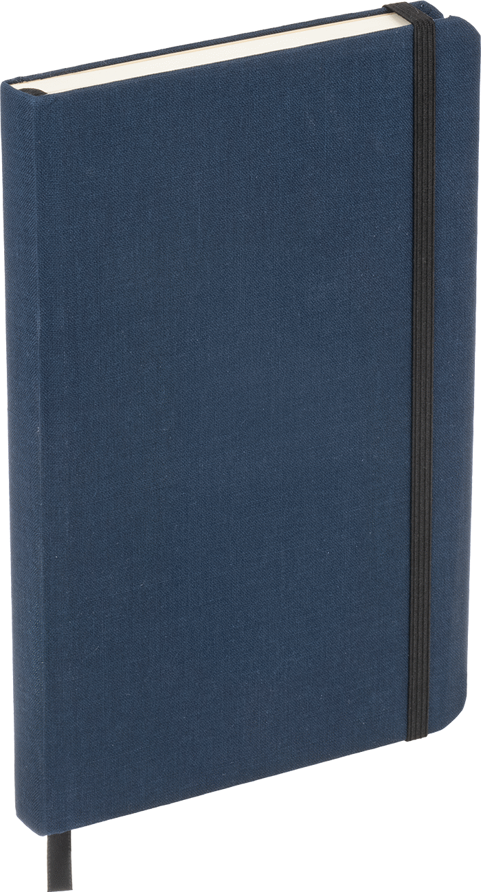 Defter, Sert Kapaklı, Boş, 5-1/4" Genişlik x 8-1/4" Uzunluk, Koyu Mavi