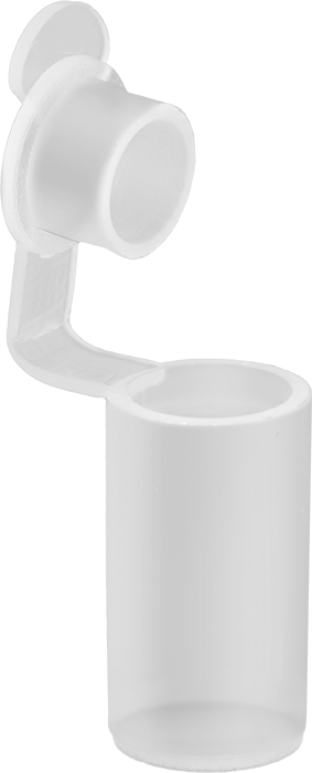 HDPE Plastik Şişeler, 0.004 FL. oz. Kapasite, 1/4" Çap — 1⁄4", HDPE, Plastic, 1⁄2"