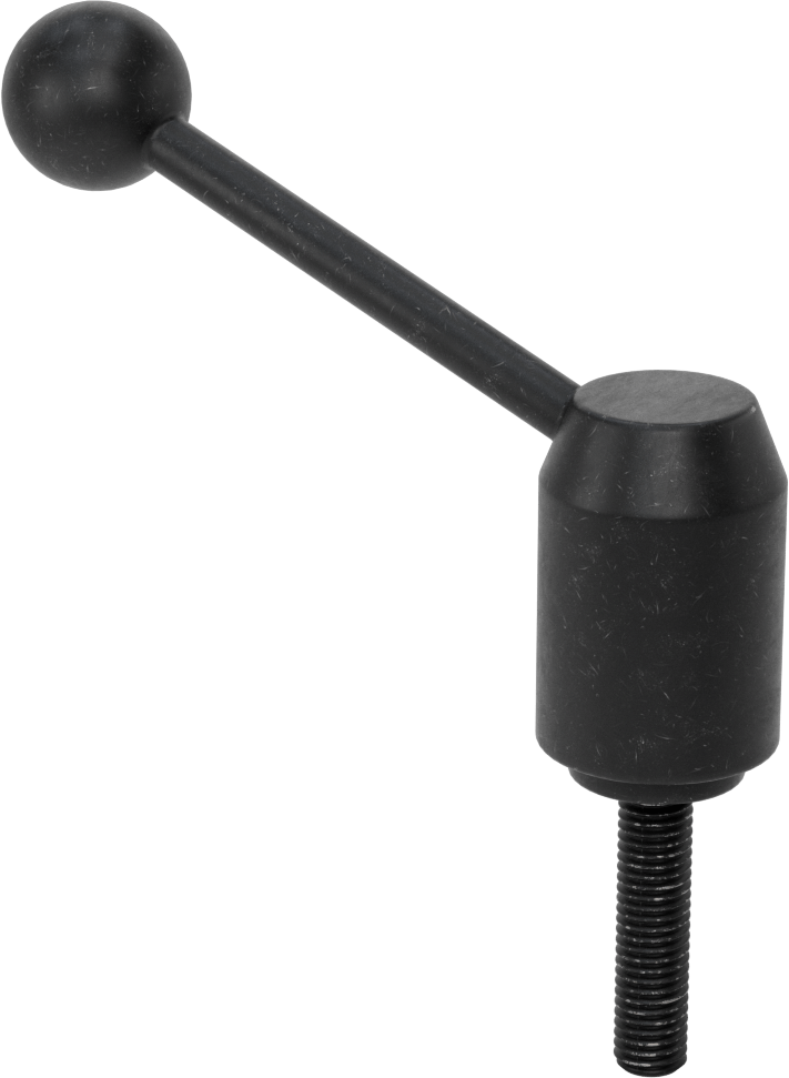 Çelik Ayarlanabilir Tutamak, 1/2"-13 Dişli 2-3/16" Uzunlukta Saplama, 4-5/8" Çıkıntı — Dişli Saplama, 1⁄2"-13, 4 5⁄8"