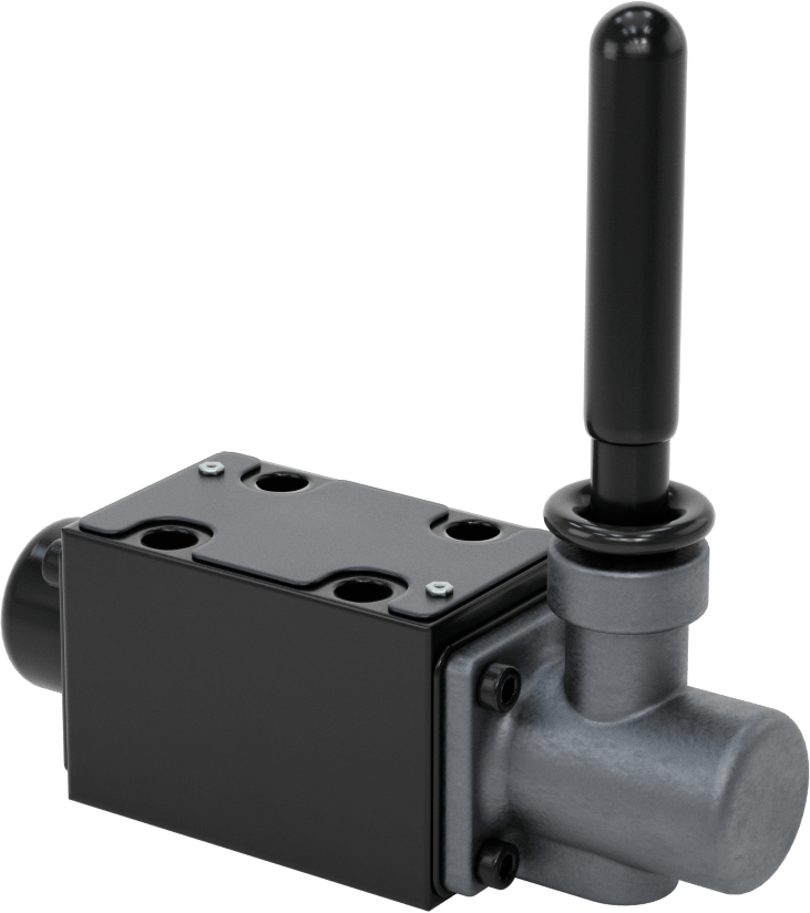 Toggle Kumandalı Yön Kontrolü Blok Montajlı Hidrolik Valfler, Toggle ile Çalıştırılan, Kapalı Konum, D03 NFPA Montajı
