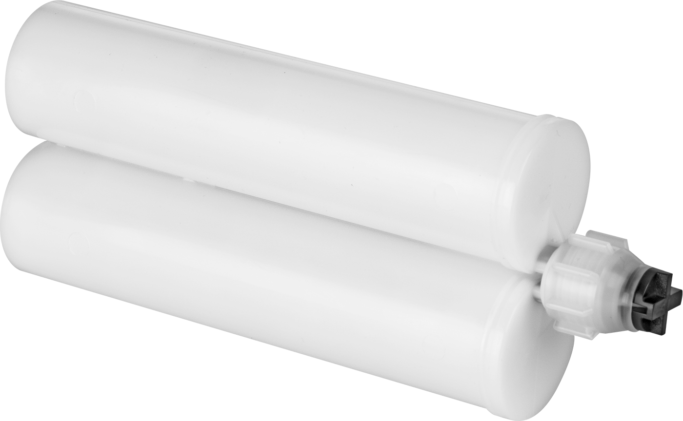Karıştırıcı Nozulu, Çan Bağlantılı Boş Kartuş, Kapak, Pistonlar — Çan Montajı, 1:1, 13.5 fl. oz.