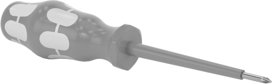 Elektrik Yalıtımlı Tornavida, 0 Numaralı Pozidriv®, 3-1/8" Uzunluk x 3/16" Genişlik Mil — No. 0, Ultra Grip, Sürücü