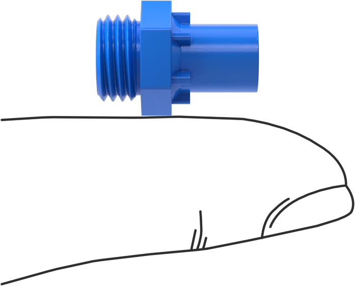 Kılavuz Vida için M2 x 0.5 mm Dış Dişli Somun