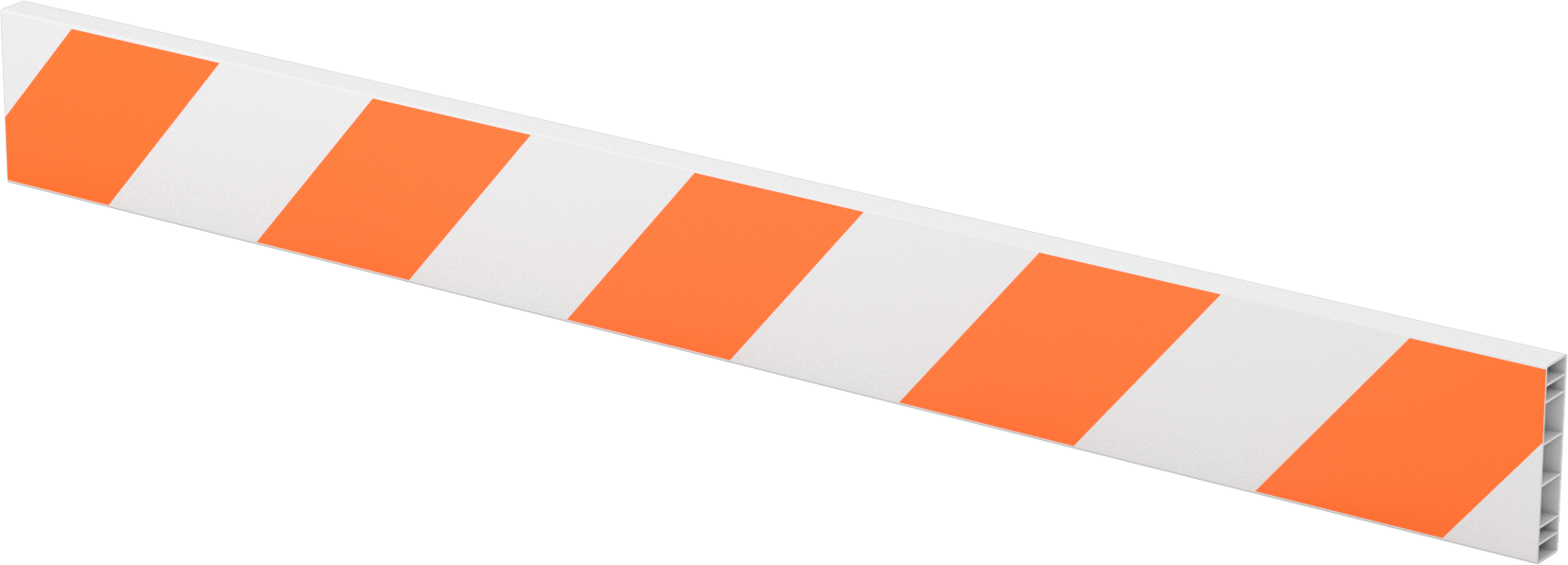 Raylı Barikat için 6 Fit Genişliğinde Ray — Ray, Yansıtıcı Turuncu/Yansıtıcı Beyaz, 8"
