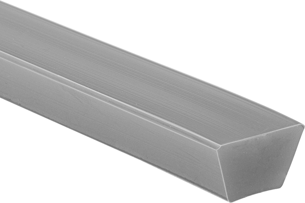 V Kayış, Anma Ölçüsü 3L, 3/8" Genişlik x 7/32" Kalınlık, Şeffaf