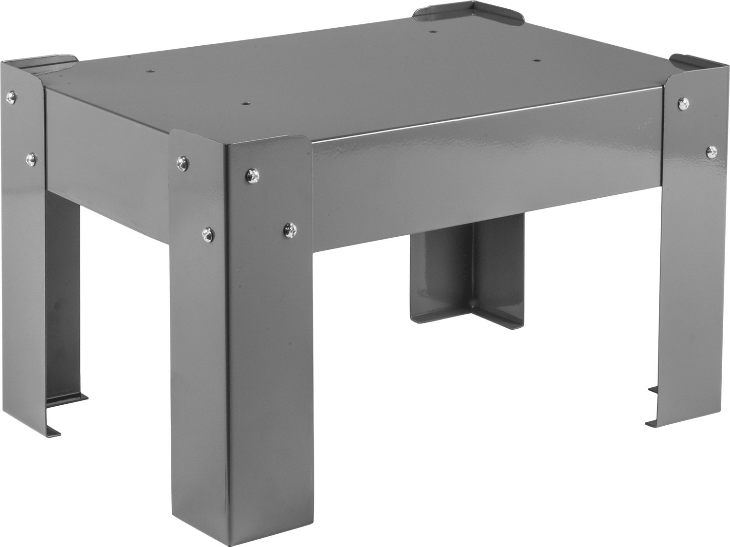 16" Genişlik x 12" Derinlik Küçük Parça Dolabı için 15" Yüksekliğinde Taban — 15", Çelik, Sabit