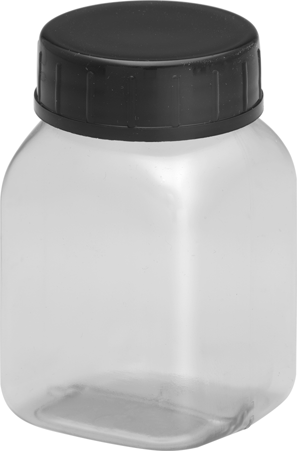 PVC Plastik Şişe, 1.7 FL. oz. Kapasite, 1-1/2" Genişlik — -, Plastic, PVC, 2 3⁄8"