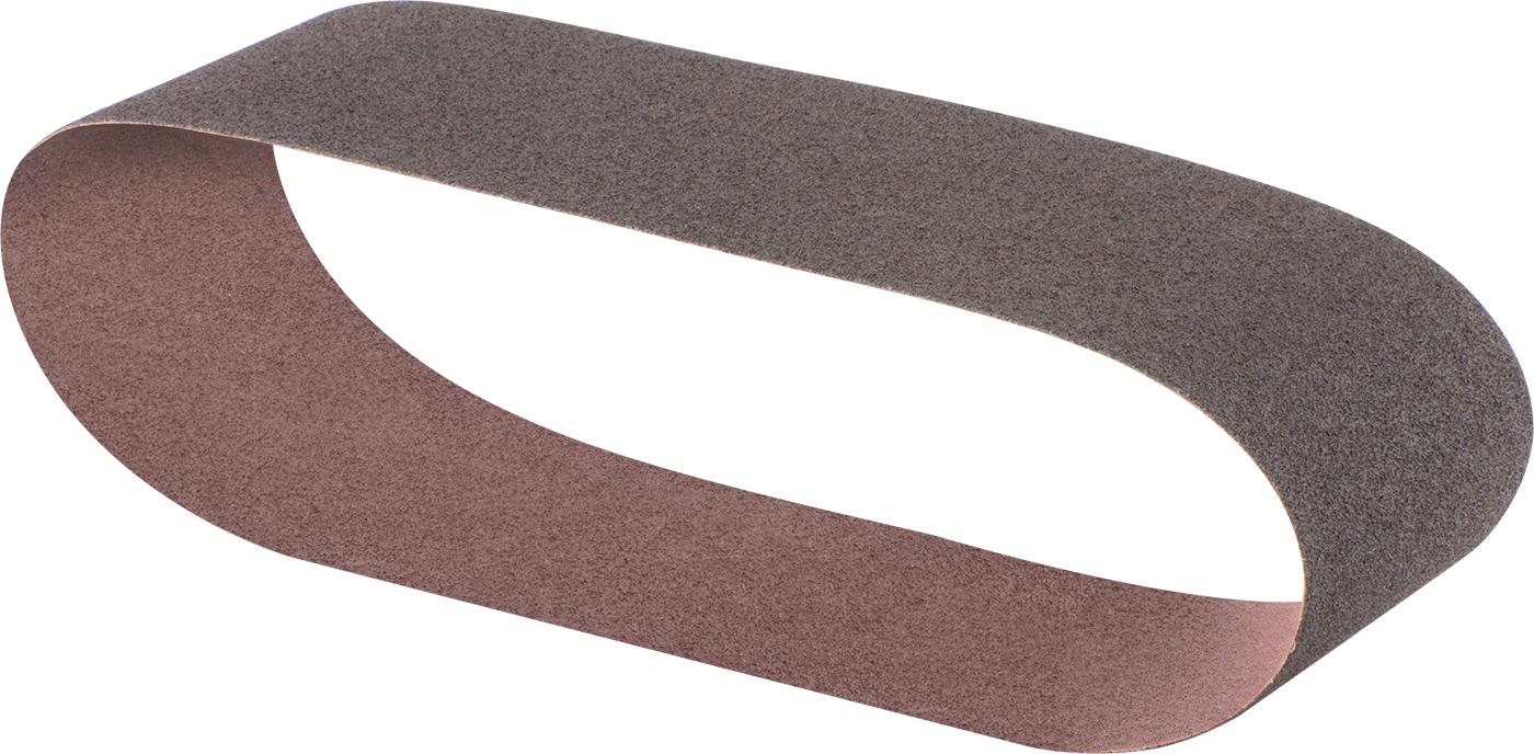 Paslanmaz Çelik ve Sert Metaller için Yastıklı Zımpara Bandı, Naylon Ağ, Kaba Sınıf, 3/8" Genişlik x 13" Uzunluk