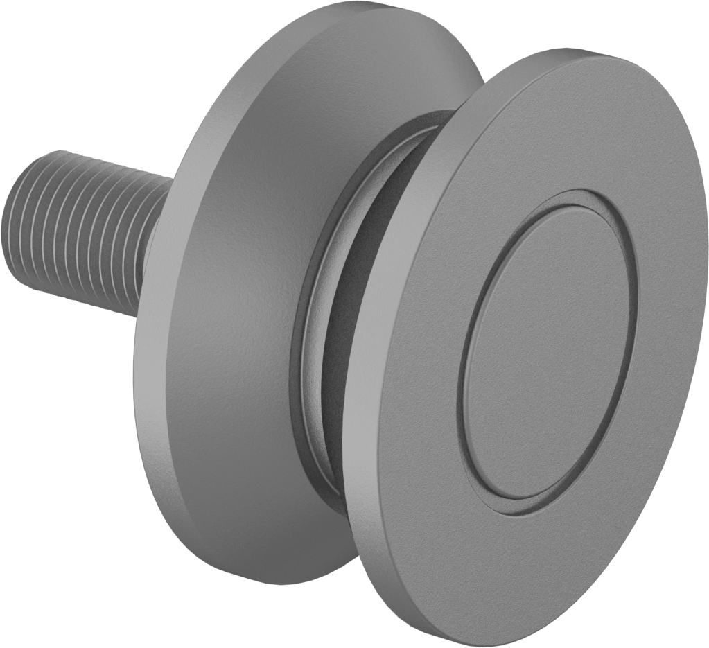 Dişli Ray Makarası, Altıgen Saplı Uç Tahriki, 40 mm Çap x 19.2 mm Genişlikte Silindir