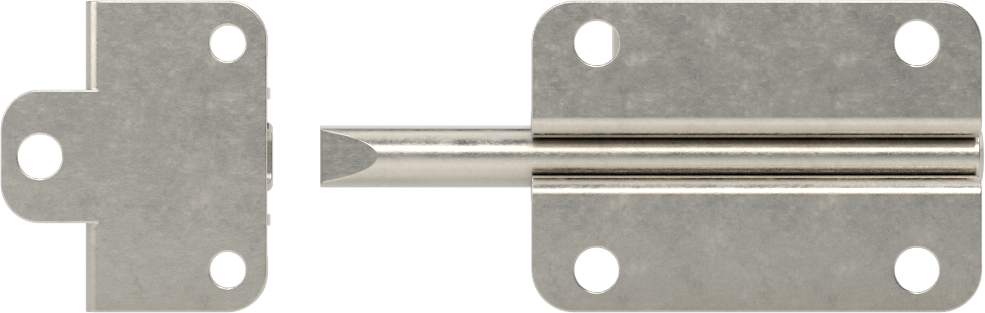 Kendinden Hizalamalı Kayar Cıvata Mandalı, 304 Paslanmaz Çelik, 1-1/2" Yükseklik x 2-3/16" Genişlik