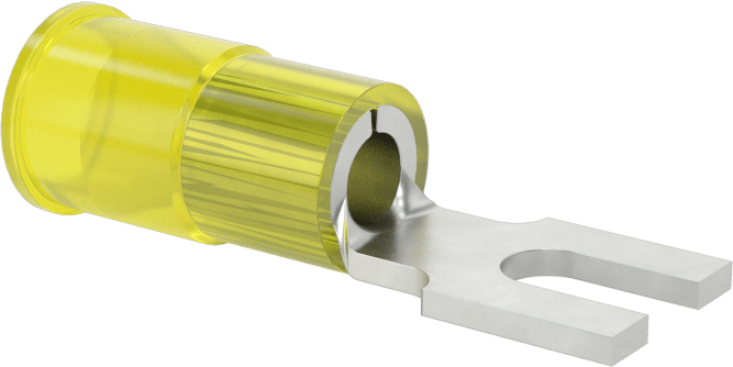 Çatal Terminalleri, Blok, Yalıtımlı Naylon, 12-10 AWG ve #6 Vida için