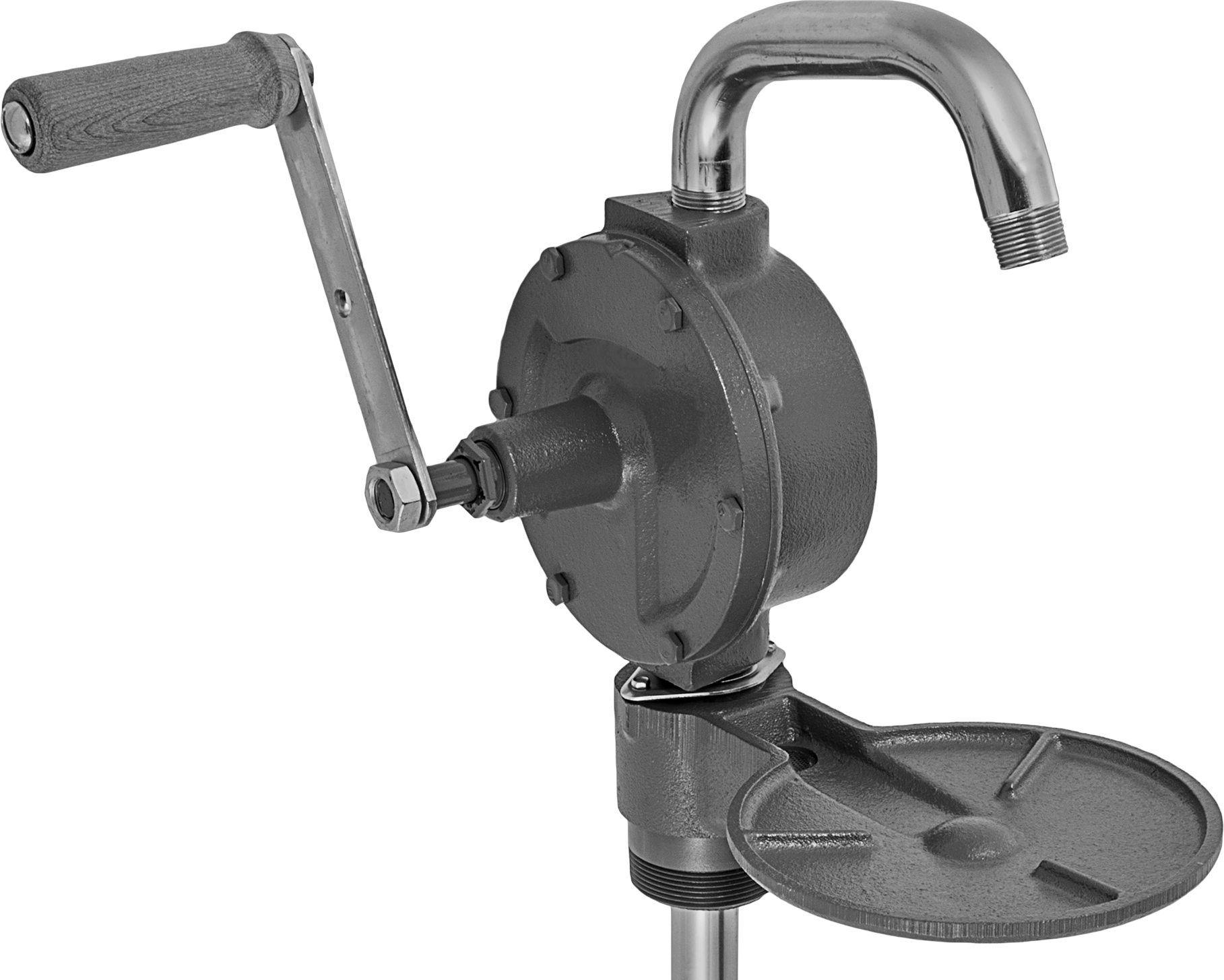 Yakıt için Sürekli Akışlı Varil Pompası, Çıkarılabilir Ağızlıklı, 11 oz./Strok Akış Hızı — Diesel Fuel, Gasoline, Kerosene, Manuel, Krank…